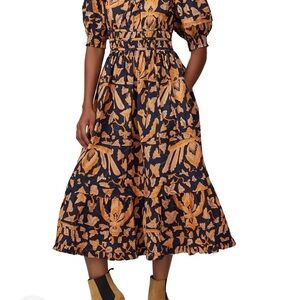 Ulla Johnson Indha Dress in Midnight Maxi Dress